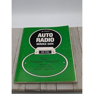 Original Sams Auto Radio Service Data Book AR-294